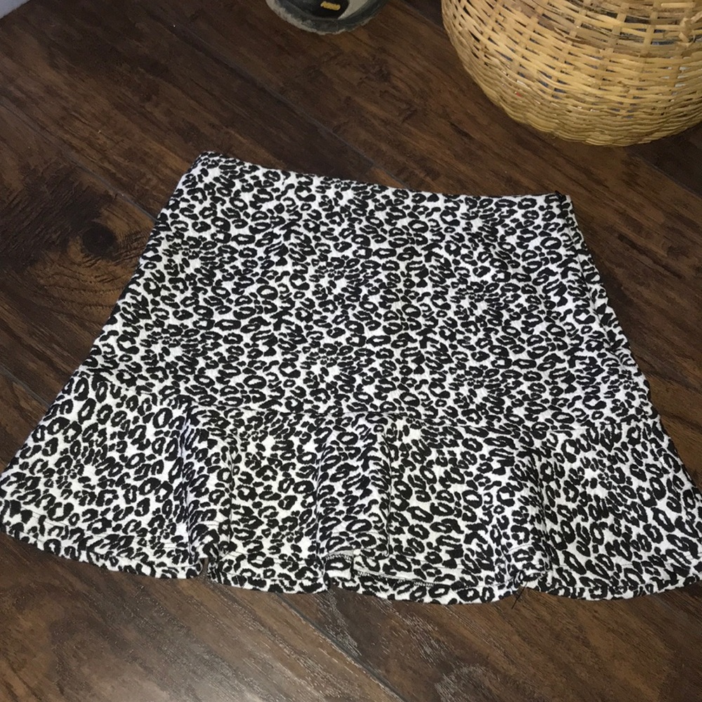 Animal print skirt